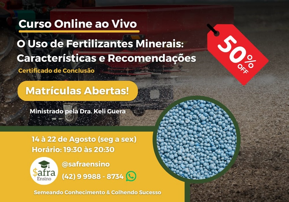 Curso Online O Uso De Fertilizantes Minerais Caracter Sticas E